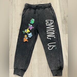 Zara Kids Boys Charcoal Among Us Joggers Washed Effect Size 7 122cm